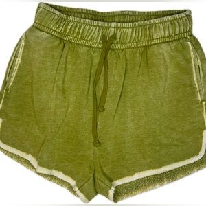 Retro Pre Distressed Raw Hem Sweat Shorts, 2” Inseam Faded Comfy Size XXS